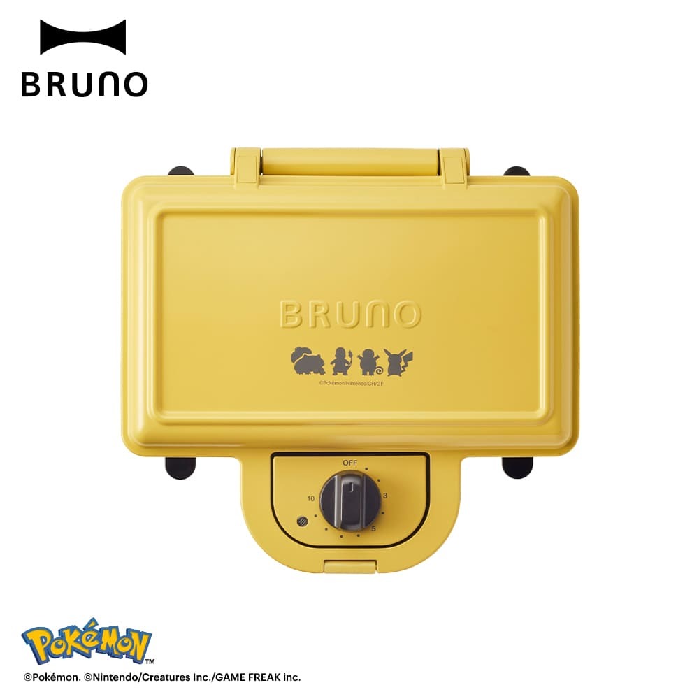 【BRUNO】日本 BRUNO X Pokemon 寶可夢限定聯名款熱壓吐司機/三明治機/鬆餅機 BOE132 原廠公司貨 110V